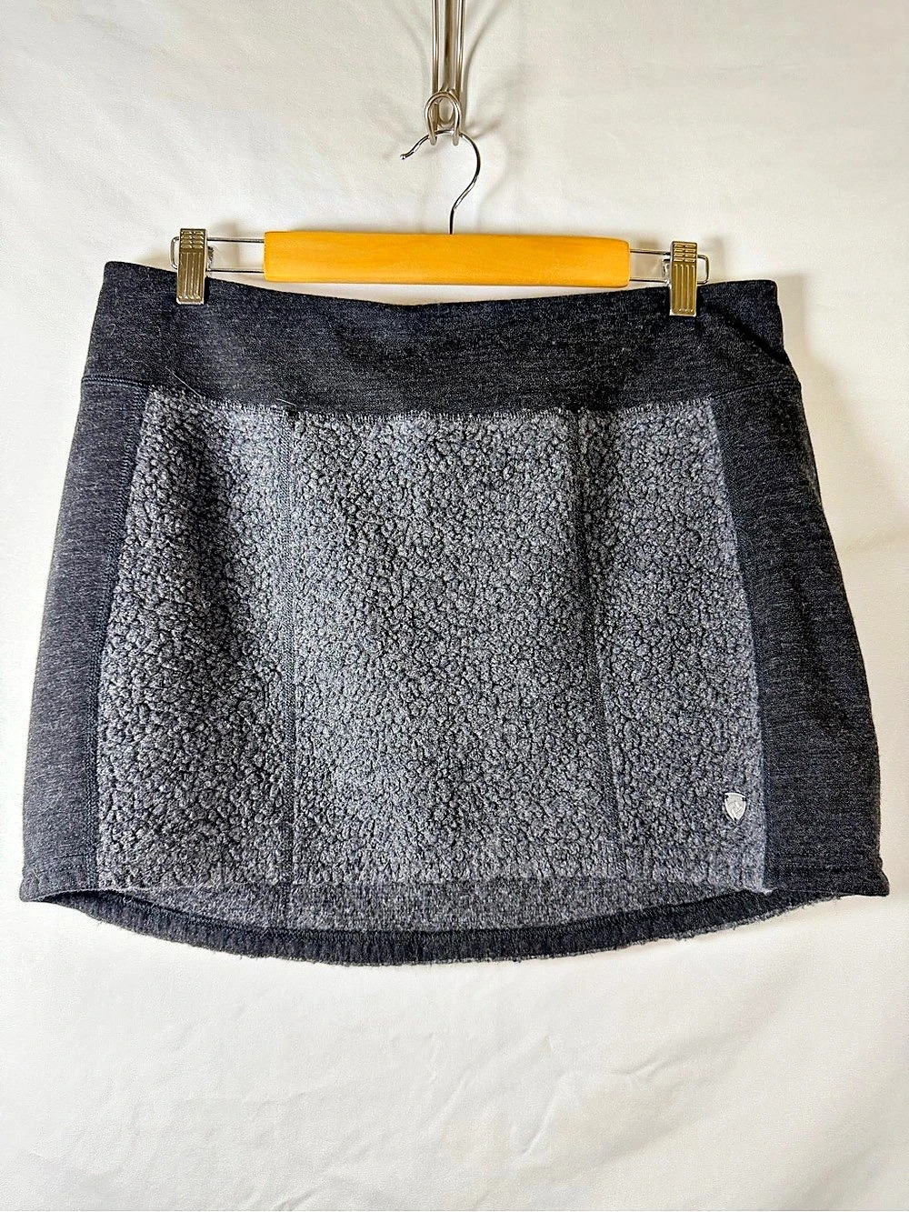 KÜHL Gray Fleece Skirt Size Large Outdoor Hiking Pull On 14”